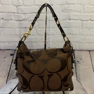 ✅SOLD!✅ Coach Carly Hobo Brown Shoulder Bag Model 10619